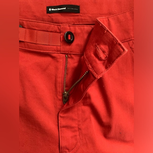 LIKE NEW Black Diamond Men’s Credo Climbing Pants Red Orange Size 36 - Picture 6 of 7